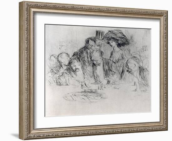 At the Gambling Table, 1925-Jean Louis Forain-Framed Giclee Print