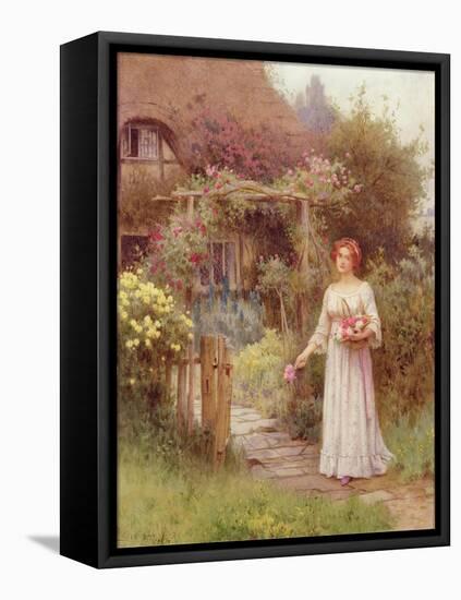 At the Garden Gate-William Affleck-Framed Premier Image Canvas