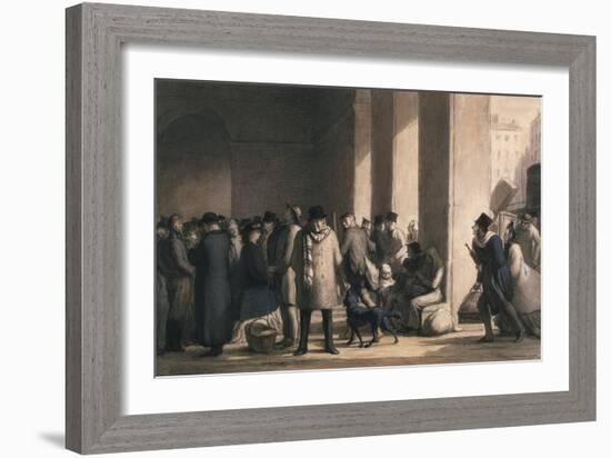 At the Gare Saint-Lazare, 1860S-Honore Daumier-Framed Giclee Print