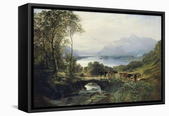 At the Head of the Loch, 1863-Samuel Bough-Framed Premier Image Canvas