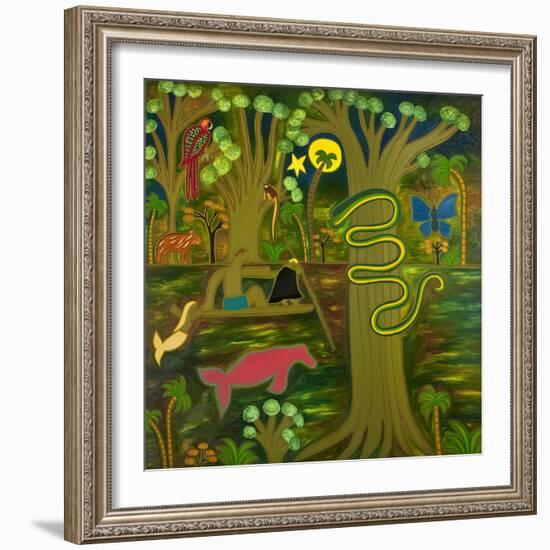 At the Heart of the Amazon, 2010-Cristina Rodriguez-Framed Giclee Print