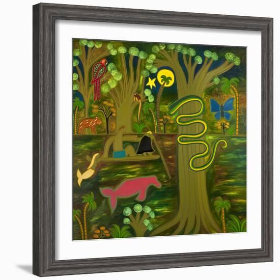 At the Heart of the Amazon, 2010-Cristina Rodriguez-Framed Giclee Print