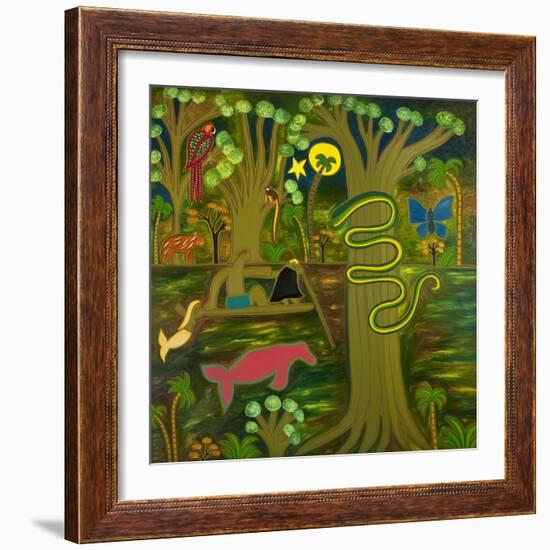 At the Heart of the Amazon, 2010-Cristina Rodriguez-Framed Giclee Print