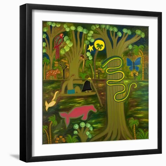 At the Heart of the Amazon, 2010-Cristina Rodriguez-Framed Giclee Print