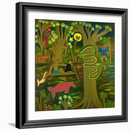 At the Heart of the Amazon, 2010-Cristina Rodriguez-Framed Giclee Print