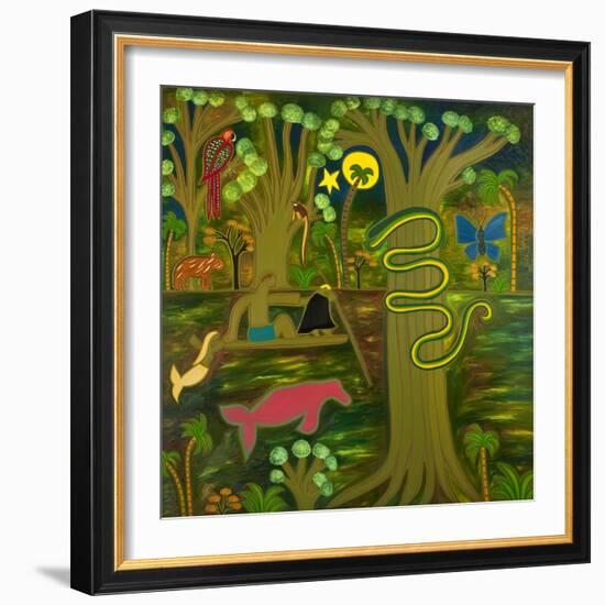 At the Heart of the Amazon, 2010-Cristina Rodriguez-Framed Giclee Print