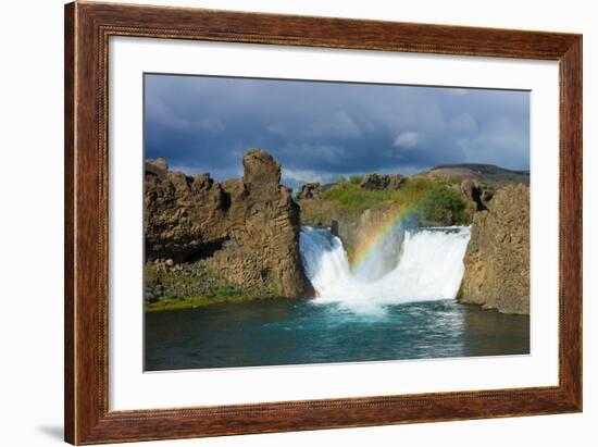 At the Hjalparfoss-Catharina Lux-Framed Photographic Print