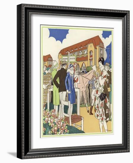 At the Horse Show and Races of Le Touquet-René Vincent-Framed Giclee Print