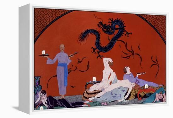 At the House of Pasotz, c.1921-Georges Barbier-Framed Premier Image Canvas