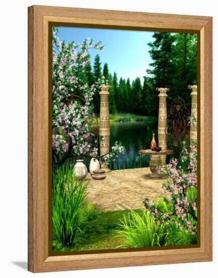 At The Lake-Atelier Sommerland-Framed Stretched Canvas