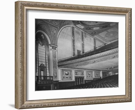 At the line of the balcony, the Allen Theatre, Cleveland, Ohio, 1925-null-Framed Photographic Print