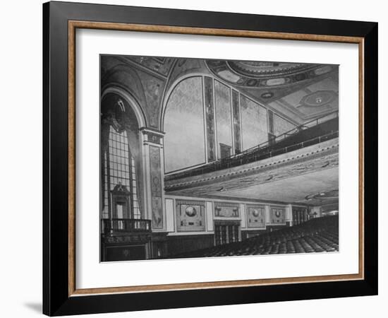 At the line of the balcony, the Allen Theatre, Cleveland, Ohio, 1925-null-Framed Photographic Print