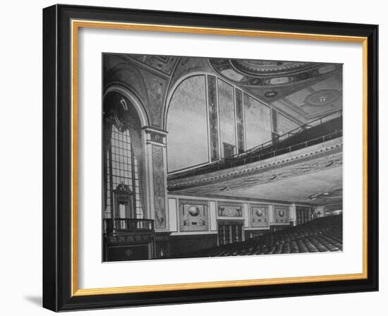 At the line of the balcony, the Allen Theatre, Cleveland, Ohio, 1925-null-Framed Photographic Print