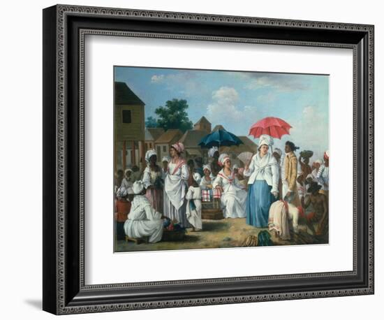 At the Linen Market in Santo Domingo-Augustin Brunias-Framed Giclee Print