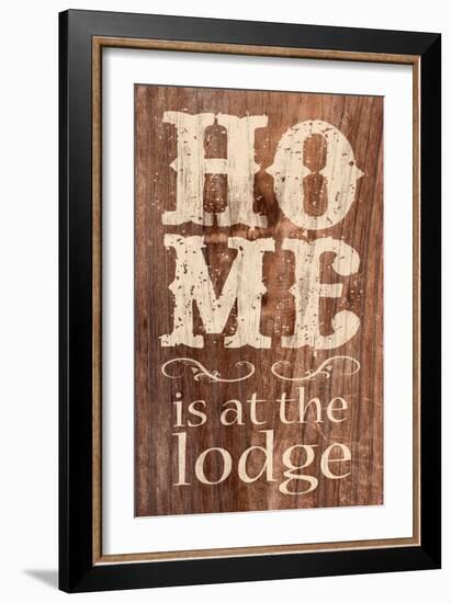 At The Lodge-Alonza Saunders-Framed Art Print