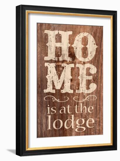 At The Lodge-Alonza Saunders-Framed Art Print