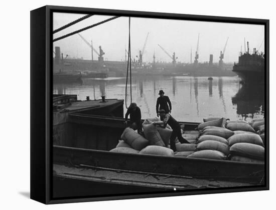 At the London Docks-John Phillips-Framed Premier Image Canvas