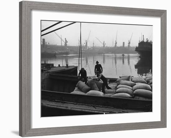 At the London Docks-John Phillips-Framed Premium Photographic Print