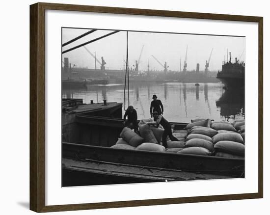 At the London Docks-John Phillips-Framed Premium Photographic Print