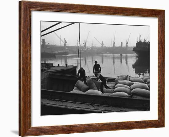 At the London Docks-John Phillips-Framed Premium Photographic Print