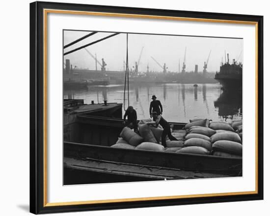 At the London Docks-John Phillips-Framed Premium Photographic Print