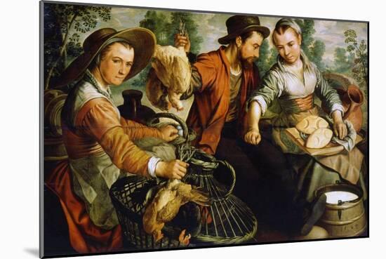 At the Market, 1564-Joachim Beuckelaer-Mounted Giclee Print