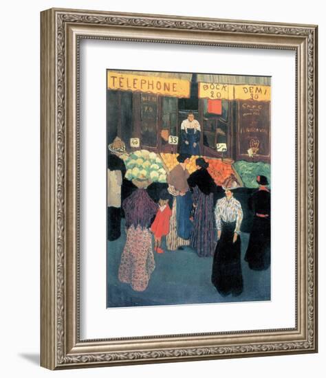 At the Market-Félix Vallotton-Framed Giclee Print