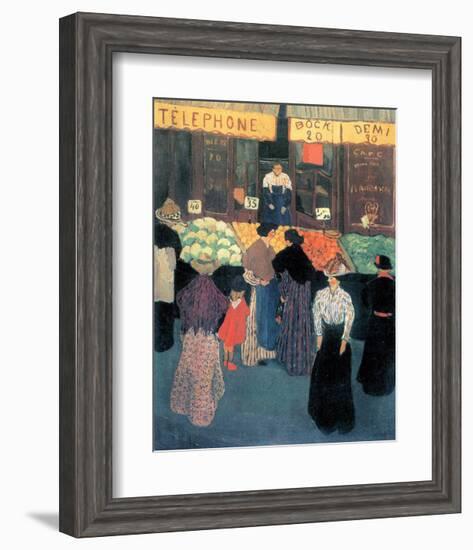 At the Market-Félix Vallotton-Framed Giclee Print