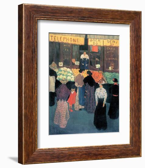 At the Market-Félix Vallotton-Framed Giclee Print