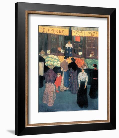 At the Market-Félix Vallotton-Framed Giclee Print