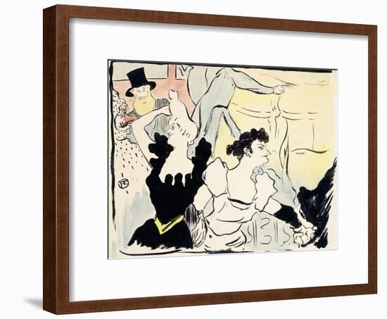At the Masked Ball-Parisian Festivities-New Revels, 1892-Henri de Toulouse-Lautrec-Framed Giclee Print