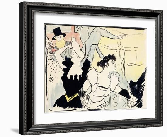 At the Masked Ball-Parisian Festivities-New Revels, 1892-Henri de Toulouse-Lautrec-Framed Giclee Print