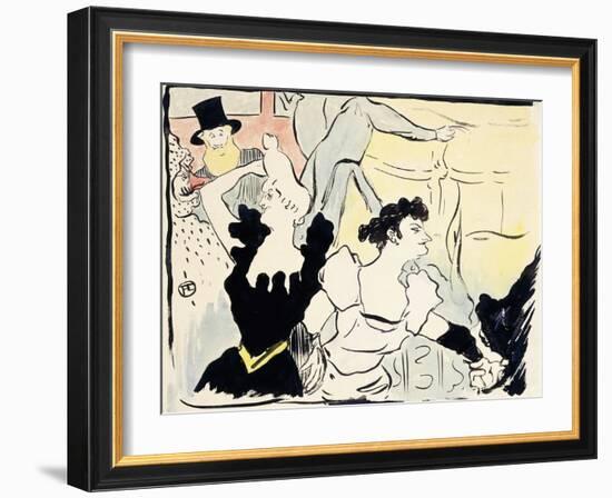 At the Masked Ball-Parisian Festivities-New Revels, 1892-Henri de Toulouse-Lautrec-Framed Giclee Print