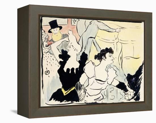 At the Masked Ball-Parisian Festivities-New Revels, 1892-Henri de Toulouse-Lautrec-Framed Premier Image Canvas