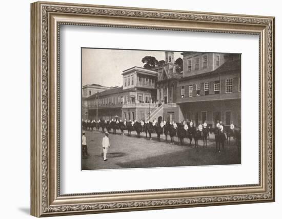 'At the Military Police Head-quarters', 1914-Unknown-Framed Photographic Print