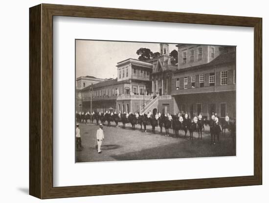 'At the Military Police Head-quarters', 1914-Unknown-Framed Photographic Print
