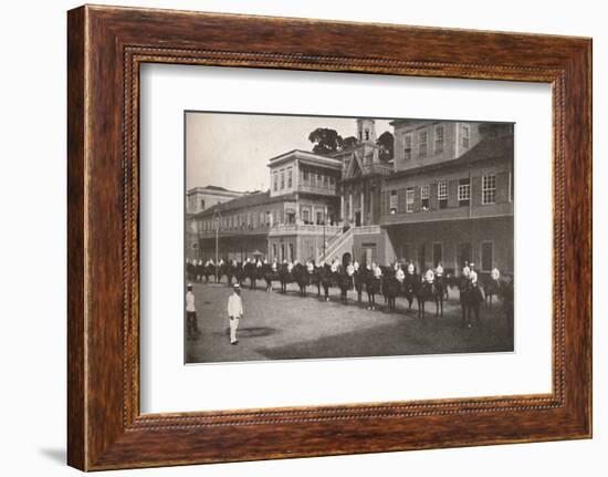 'At the Military Police Head-quarters', 1914-Unknown-Framed Photographic Print