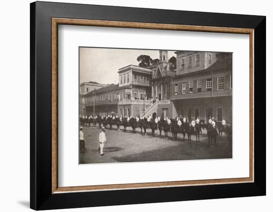 'At the Military Police Head-quarters', 1914-Unknown-Framed Photographic Print