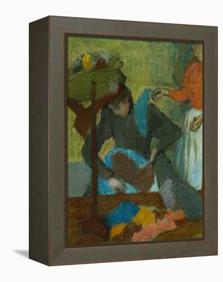 At the Milliner (Chez La Modiste), 1898-Edgar Degas-Framed Premier Image Canvas