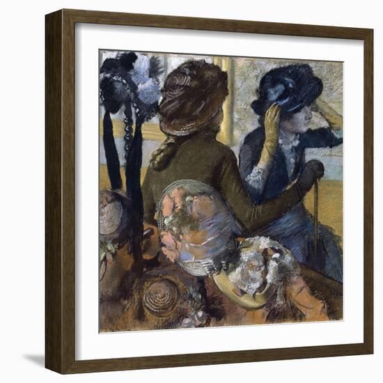 At the Milliner'S, 1882-Edgar Degas-Framed Giclee Print