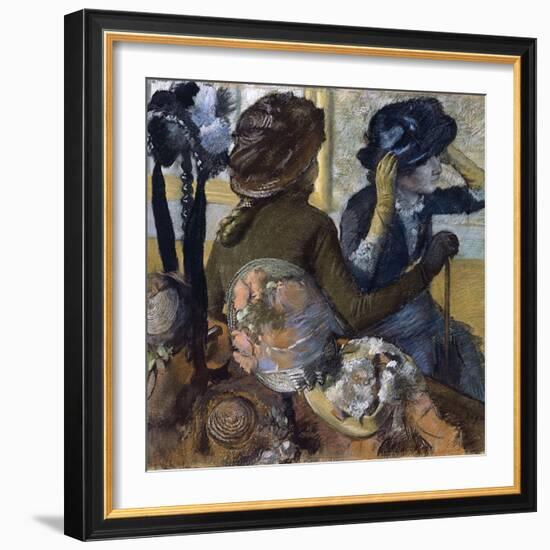 At the Milliner'S, 1882-Edgar Degas-Framed Giclee Print