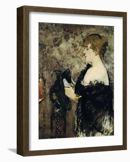 At the Milliner's (La Modiste), 1881-Edouard Manet-Framed Giclee Print