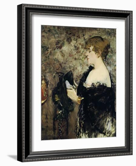 At the Milliner's (La Modiste), 1881-Edouard Manet-Framed Giclee Print