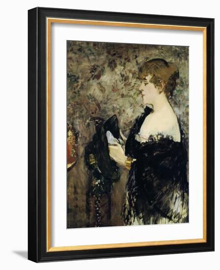 At the Milliner's (La Modiste), 1881-Edouard Manet-Framed Giclee Print