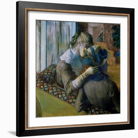 At the Milliner's-Edgar Degas-Framed Giclee Print