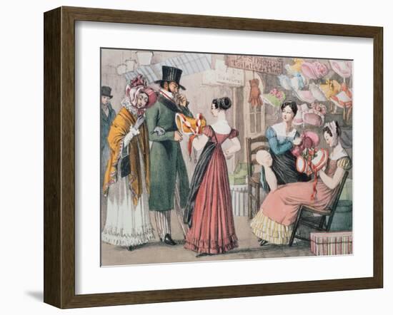 At the Milliners-John James Chalon-Framed Giclee Print