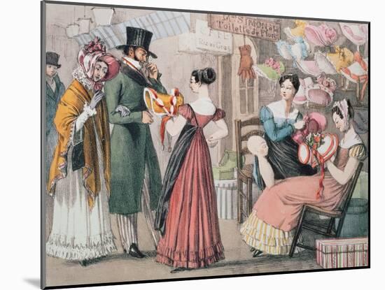 At the Milliners-John James Chalon-Mounted Giclee Print