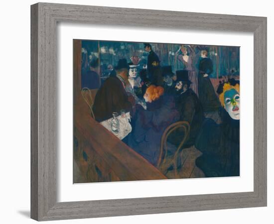 At the Moulin Rouge, 1892-93-Henri de Toulouse-Lautrec-Framed Giclee Print