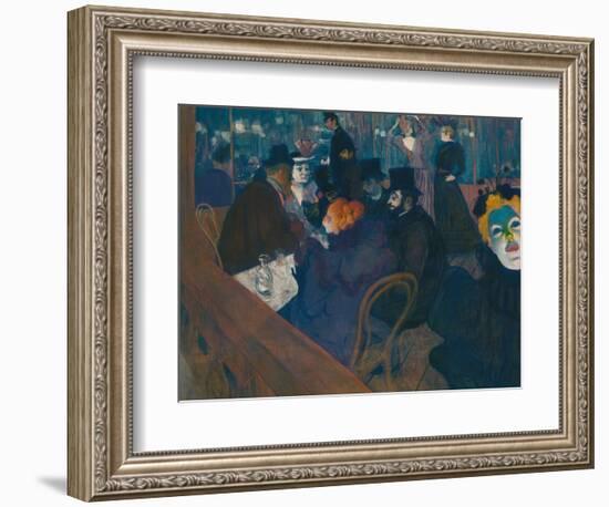 At the Moulin Rouge, 1892-93-Henri de Toulouse-Lautrec-Framed Giclee Print