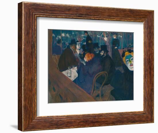 At the Moulin Rouge, 1892-93-Henri de Toulouse-Lautrec-Framed Giclee Print